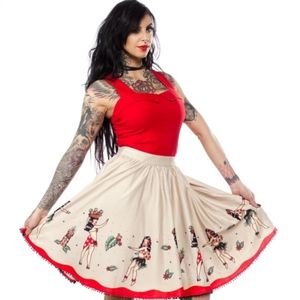NWT Tiki Hula Girl Swing Skirt, S